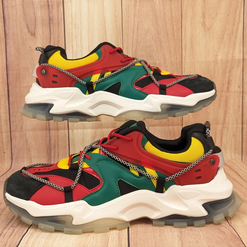 MAZINO Men's Strata Multicolor Sz 10.5 Streetwear Sneakers Colorblock - Picture 5 of 10